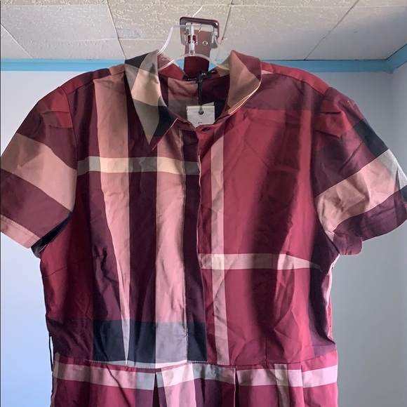 Plaid Shirt Dress - Picture 3 of 4